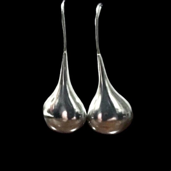 Sterling Silver 925 Tear Drop Earrings - Picture 1 of 8